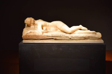 Floransa, İtalya. 17 Eylül 2023. Floransa 'daki Uffizi Müzesi' nin ünlü heykelleri. Yüksek kalite fotoğraf