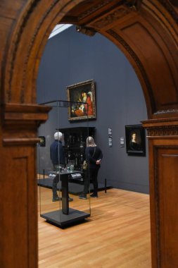 Amsterdam, Hollanda. 20 Ocak 2024. Amsterdam 'daki Rijksmuseum' daki eserlerden biri. Yüksek kalite fotoğraf