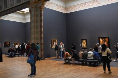 Amsterdam, Hollanda. 20 Ocak 2024. Amsterdam 'daki Rijksmuseum' daki eserlerden biri. Yüksek kalite fotoğraf