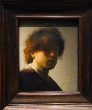 Amsterdam, Hollanda. 20 Ocak 2024. Amsterdam 'daki Rijksmuseum' daki ünlü Rembrandt van Rijn tabloları. Yüksek kalite fotoğraf