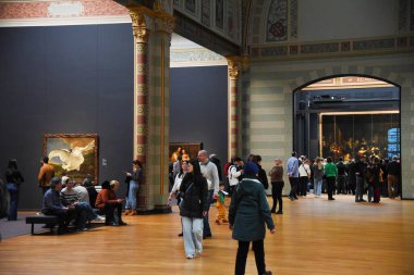 Amsterdam, Hollanda. 20 Ocak 2024. Amsterdam 'daki Rijksmuseum' daki eserlerden biri. Yüksek kalite fotoğraf