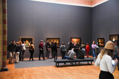 Amsterdam, Hollanda. 20 Ocak 2024. Amsterdam 'daki Rijksmuseum' daki eserlerden biri. Yüksek kalite fotoğraf