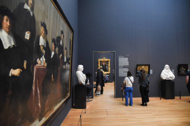 Amsterdam, Hollanda. 20 Ocak 2024. Amsterdam 'daki Rijksmuseum' daki eserlerden biri. Yüksek kalite fotoğraf