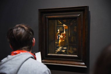 Amsterdam, Hollanda. 20 Ocak 2024. Amsterdam 'daki Rijksmuseum' daki ünlü tablolar. Yüksek kalite fotoğraf