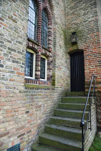 Medemblak Ολλανδία Μαρτίου 2024 Τοίχοι Και Ικρίωμα Του Κάστρου Radboud Φωτογραφία Αρχείου