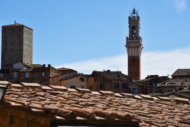 Siena, İtalya. 16 Eylül 2024. İtalya 'nın Siena kentindeki Duomo di Santa Maria Assunta manzarası. - Evet. Yüksek kalite fotoğraf
