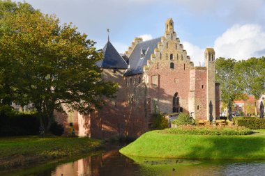 Medemblik, Netherlands. October 5, 2024. Castle Radboud near Medemblik in Holland. High quality photo clipart