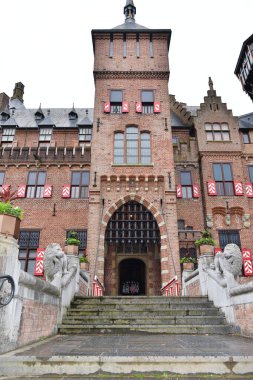 Haarzuilens, Netherlands. October 5, 2024. The exterior of castle De Haar near Utrecht, Holland. High quality photo clipart