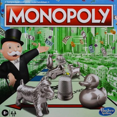 Den Helder, Hollanda. 20 Ocak 2025. Monopoly 'e yakın, popüler bir masa oyunu. Yüksek kalite fotoğraf