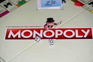 Den Helder, Hollanda. 20 Ocak 2025. Monopoly oyununun kapanışı. Yüksek kalite fotoğraf