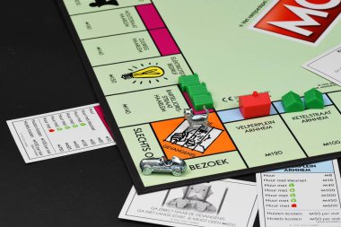 Den Helder, Hollanda. 20 Ocak 2025. Monopoly oyununun kapanışı. Yüksek kalite fotoğraf