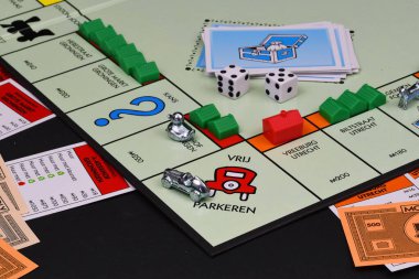 Den Helder, Hollanda. 20 Ocak 2025. Monopoly oyununun kapanışı. Yüksek kalite fotoğraf