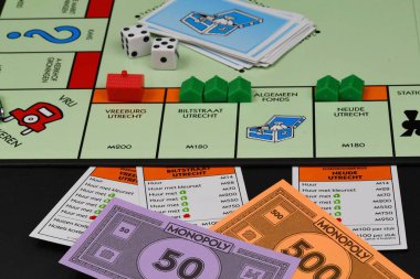Den Helder, Hollanda. 20 Ocak 2025. Monopoly oyununun kapanışı. Yüksek kalite fotoğraf
