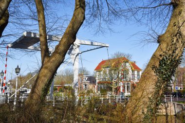 Harlingen, Hollanda. 2 Mart 2025. Friesland 'daki Harlingen şehri. Yüksek kalite fotoğraf