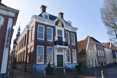 Harlingen, Hollanda. 2 Mart 2025. Friesland 'daki Harlingen şehri. Yüksek kalite fotoğraf