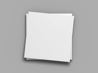 8.26x8.26inc Kare broşürü tasarımınızı sunmak için hazırlandı.