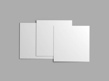 8.26x8.26inc Kare broşürü tasarımınızı sunmak için hazırlandı.