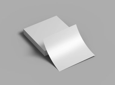 8.26x8.26inc Kare broşürü tasarımınızı sunmak için hazırlandı.