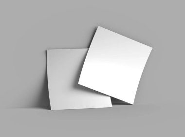 8.26x8.26inc Kare broşürü tasarımınızı sunmak için hazırlandı.