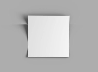 8.26x8.26inc Kare broşürü tasarımınızı sunmak için hazırlandı.