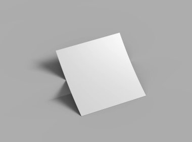 8.26x8.26inc Kare broşürü tasarımınızı sunmak için hazırlandı.