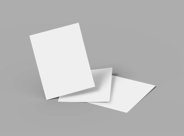 Boş 8.5 x 11 Inc broşürü tasarımınızı tanıtmak için hazırlandı.