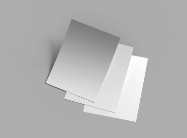 Boş 8.5 x 11 Inc broşürü tasarımınızı tanıtmak için hazırlandı.