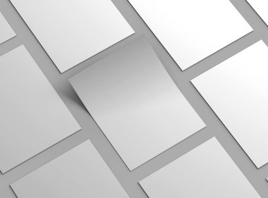 Boş 8.5 x 11 Inc broşürü tasarımınızı tanıtmak için hazırlandı.