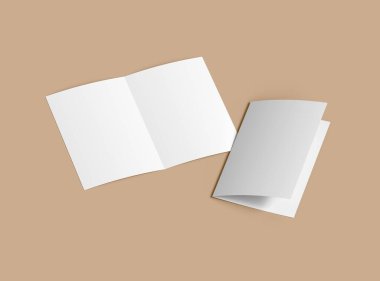 Özelleştirilebilir Yarım Katlama 8x11 Harfli Broşür Sunumu