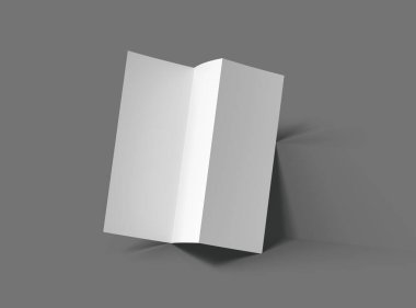 Tasarımınızı sunmak için özelleştirilebilir A4 Z katlı broşür. 3