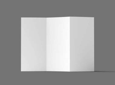 Tasarımınızı sunmak için özelleştirilebilir A4 Z katlı broşür. 3