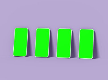 Özelleştirilebilir Desig kullanan markasız akıllı telefonların bir kopyası