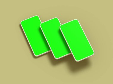 UI / UX için Özelleştirilebilir Tasarımı Olan Markasız Akıllı Telefon Şablonu