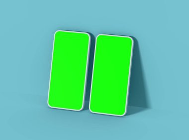 UI / UX için Özelleştirilebilir Tasarımı Olan Markasız Akıllı Telefon Şablonu