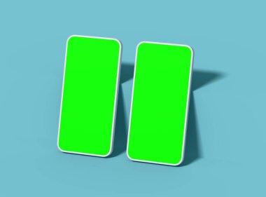 UI / UX için Özelleştirilebilir Tasarımı Olan Markasız Akıllı Telefon Şablonu