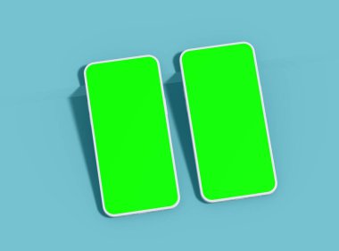 UI / UX için Özelleştirilebilir Tasarımı Olan Markasız Akıllı Telefon Şablonu