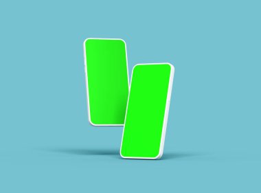 UI / UX için Özelleştirilebilir Tasarımı Olan Markasız Akıllı Telefon Şablonu