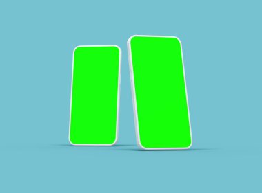 UI / UX için Özelleştirilebilir Tasarımı Olan Markasız Akıllı Telefon Şablonu
