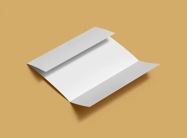 Blank Letter Gate Fold Brochure 8.5x11 inc 3d render to present your design.
