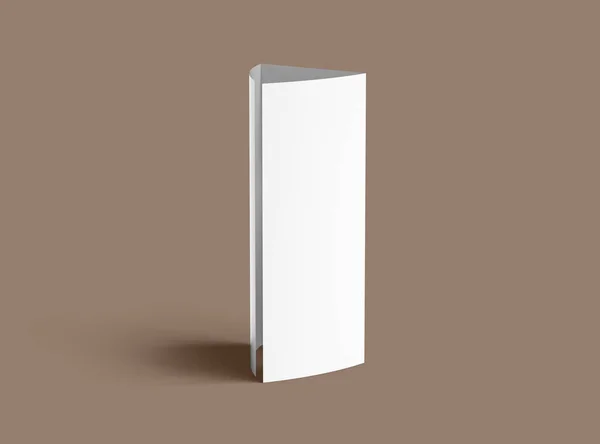 Blank Tri fold letter size brochure 3d render to present your de