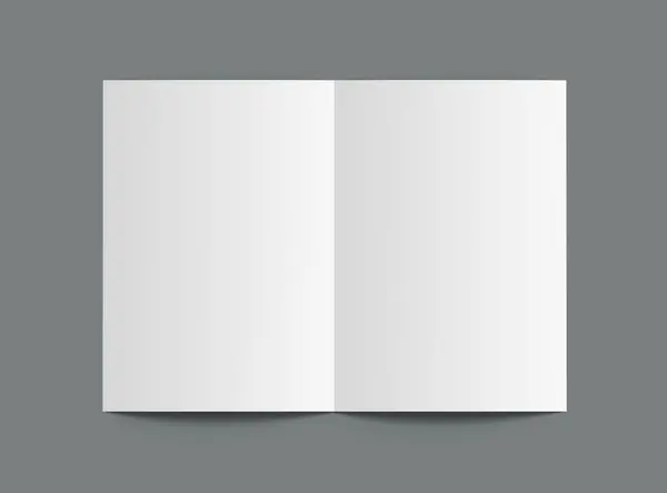 stock image Blank A4 Half Sheet Fold brochure 3d render to present your design.