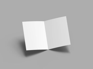 Boş Yarım Katlanmış ABD harf broşürü tasarımı sunar