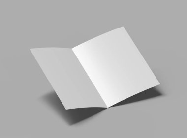 Boş Yarım Katlanmış ABD harf broşürü tasarımı sunar