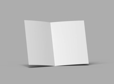 Boş Yarım Katlanmış ABD harf broşürü tasarımı sunar