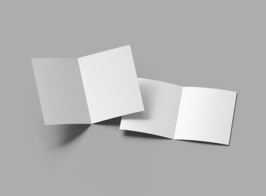 Boş Yarım Katlanmış ABD harf broşürü tasarımı sunar