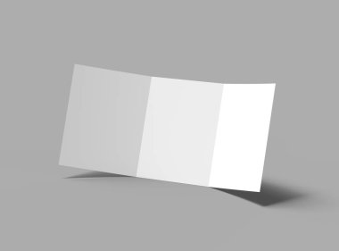 Boş 3 katlı ABD mektubu 8.5x11 Inc boyutunda 3D broşür