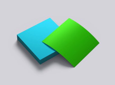 Düzenlenebilir 8x8 kare uçucu modeli tasarımınızı sunmak için. 3d r