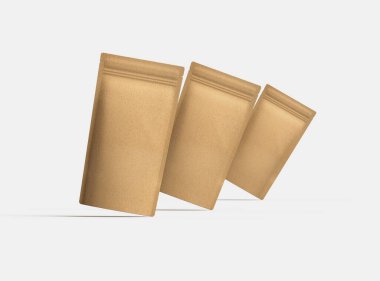Açık arkaplan üzerinde fermuar olan dar bir kağıt paket oluşturma 