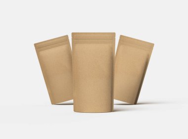 Açık arkaplan üzerinde fermuar olan dar bir kağıt paket oluşturma 