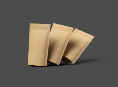 Koyu arkaplanda fermuarı olan dar bir paket paketi oluşturma 